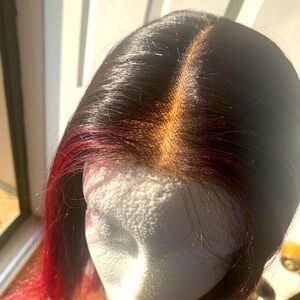 Human Hair Blend 22” Lace Front Wig
